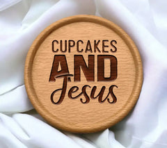 Cupcakes & Jesus SVG Design SVG