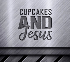 Cupcakes & Jesus SVG Design SVG