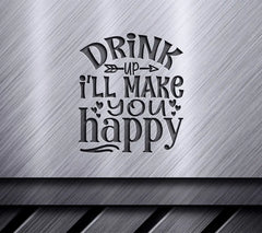 Drink Up, Happy Wine SVG SVG