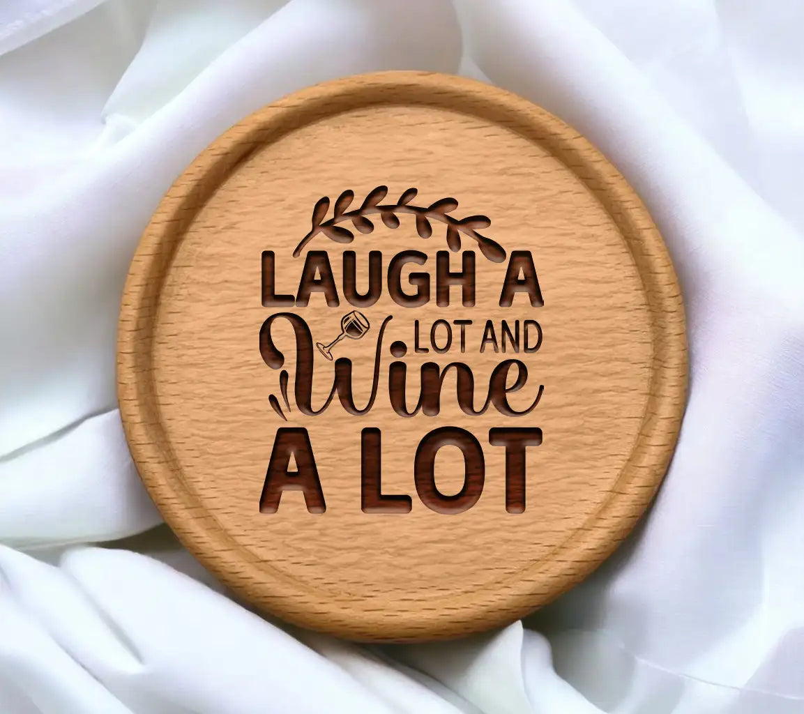 Laugh & Wine SVG Design SVG