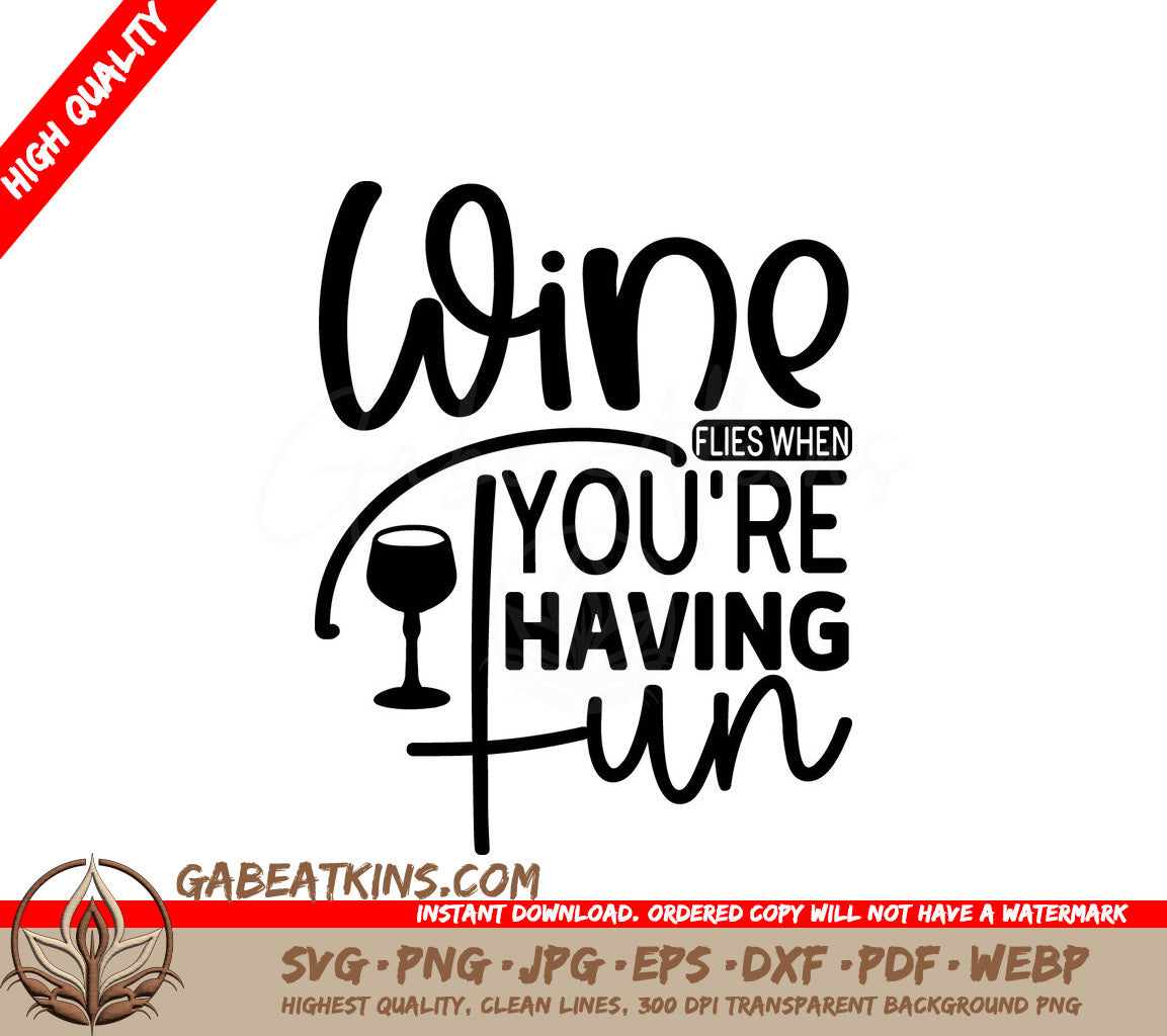 Wine Flies Fun SVG SVG