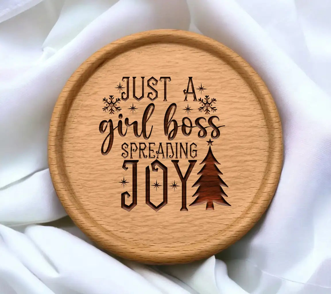 Girl Boss Christmas SVG Joy SVG