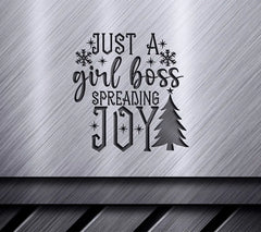 Girl Boss Christmas SVG Joy SVG