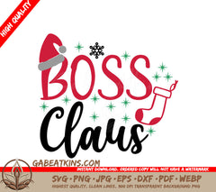 Boss Claus Christmas SVG SVG