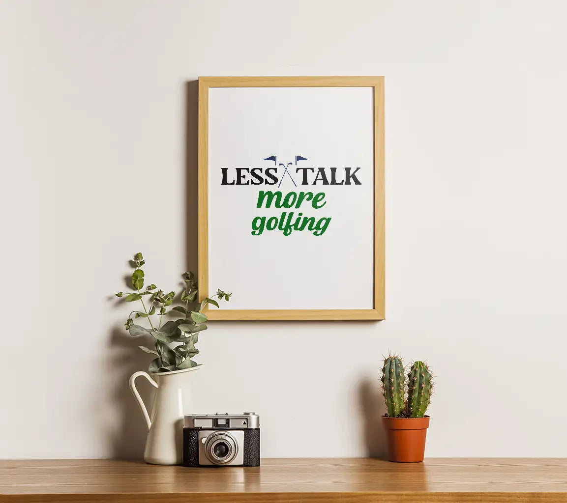 Less Talk More Golfing SVG Keychain SVG