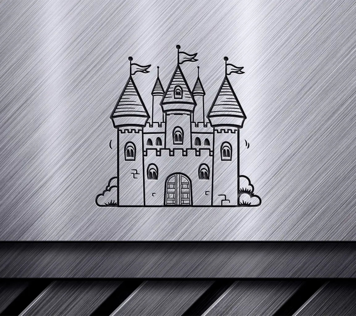  Castle with Flags SVG - The Last Frontier Adventure SVG