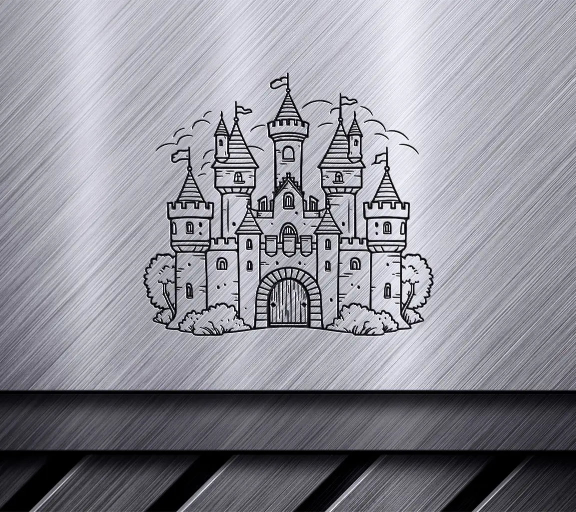  Castle with Flags SVG - Lost Continent of Mu Chronicles SVG