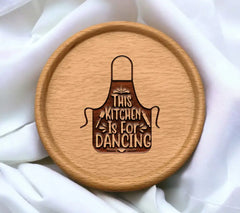 Dancing Kitchen Black Apron SVG SVG