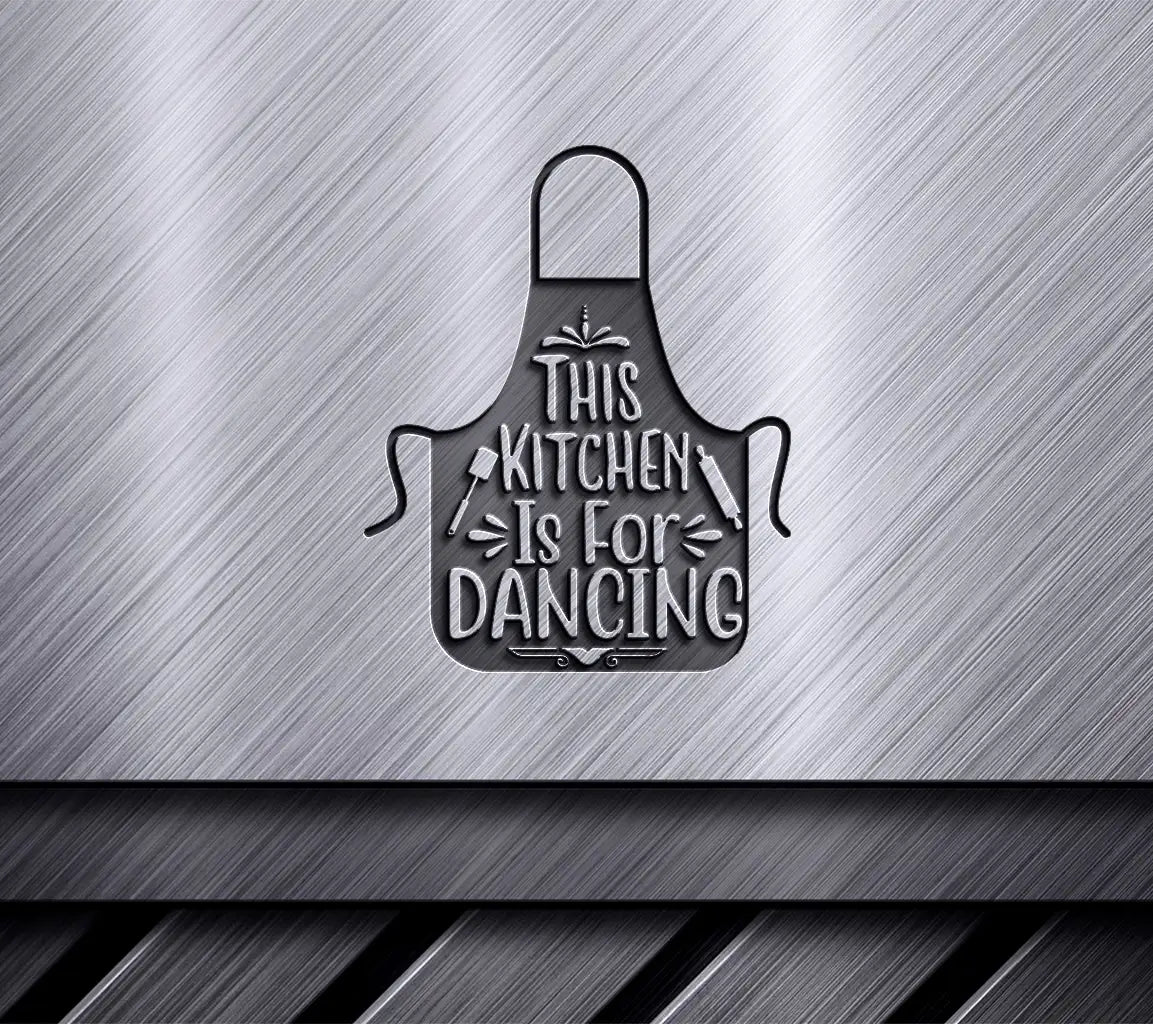 Dancing Kitchen Black Apron SVG SVG