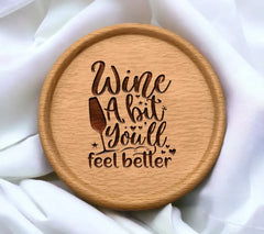 Wine A Bit SVG Design SVG