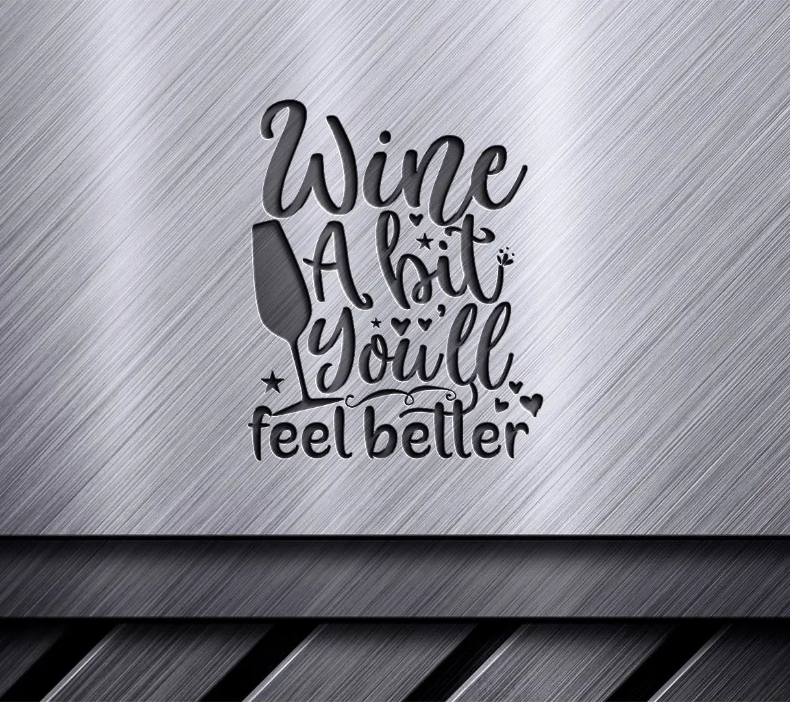 Wine A Bit SVG Design SVG