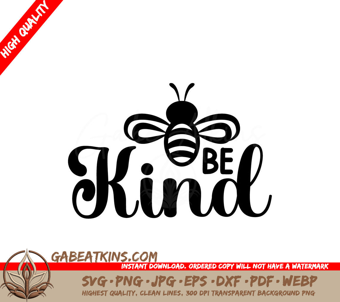 Be Kind Bee SVG Sticker SVG