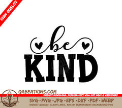 Be Kind SVG Quote Stickers SVG