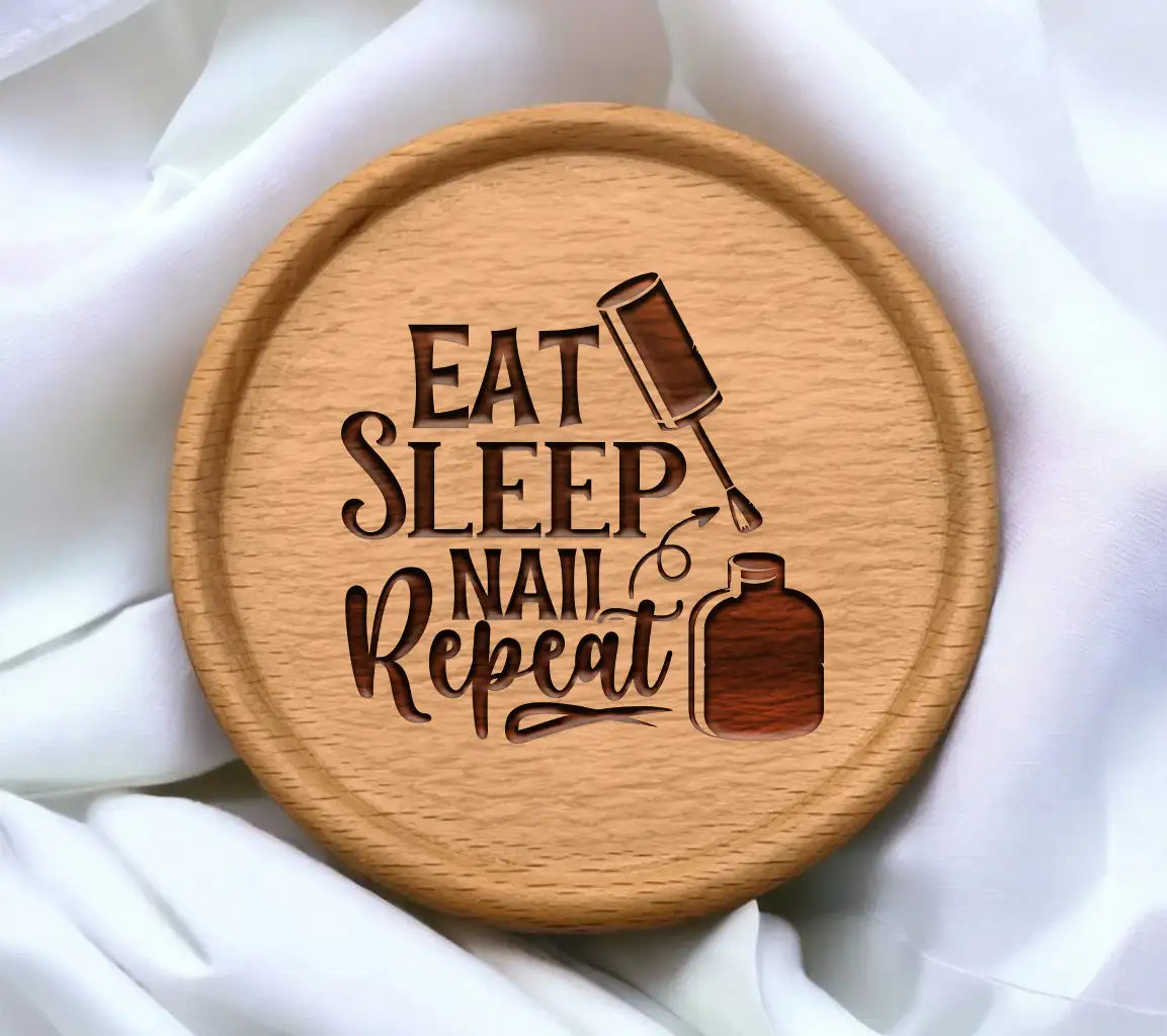 Eat Sleep Nail Repeat SVG SVG