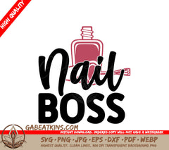 Nail Boss SVG Design SVG