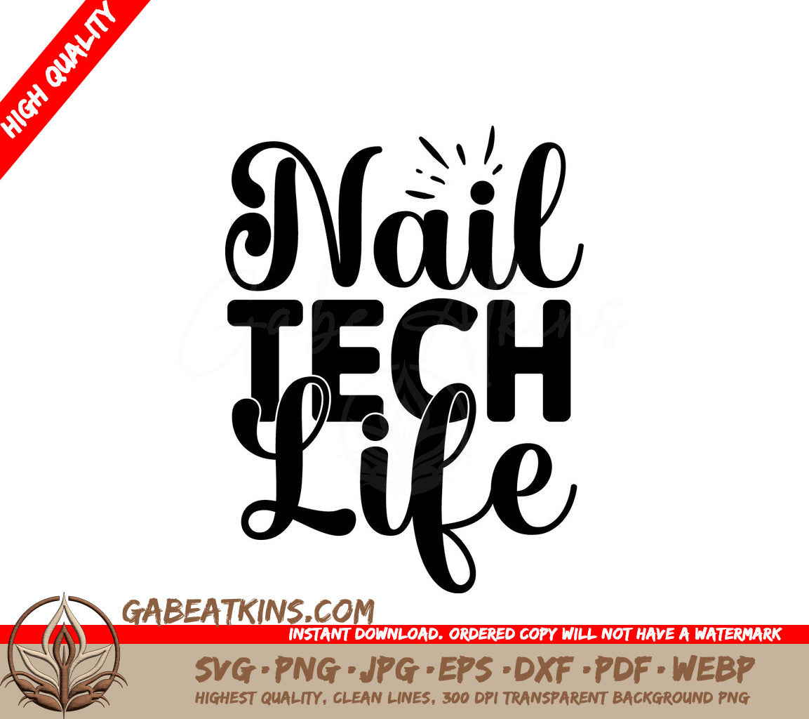  Nail Tech Life SVG SVG