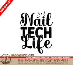  Nail Tech Life SVG SVG