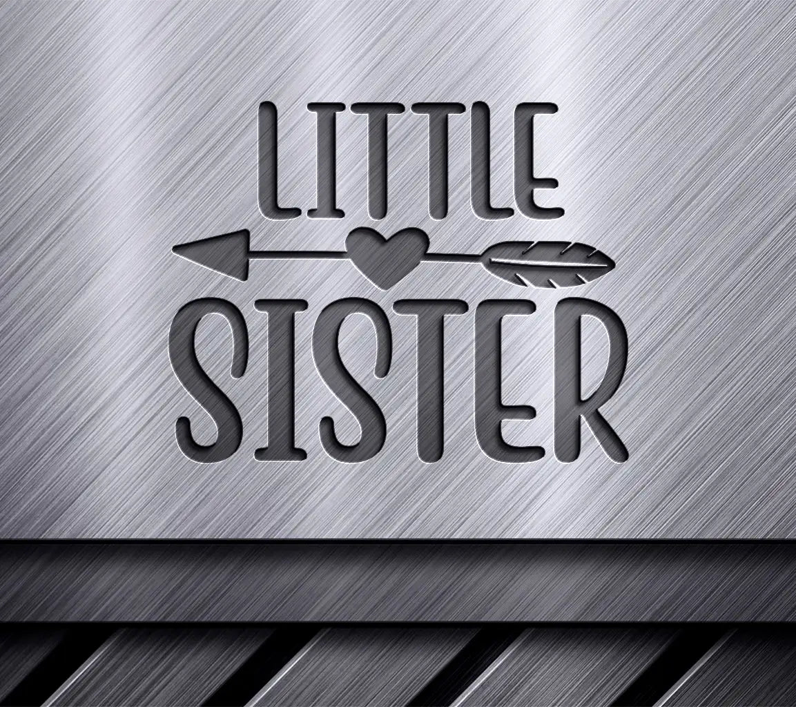 Little Sister Arrow Heart SVG SVG