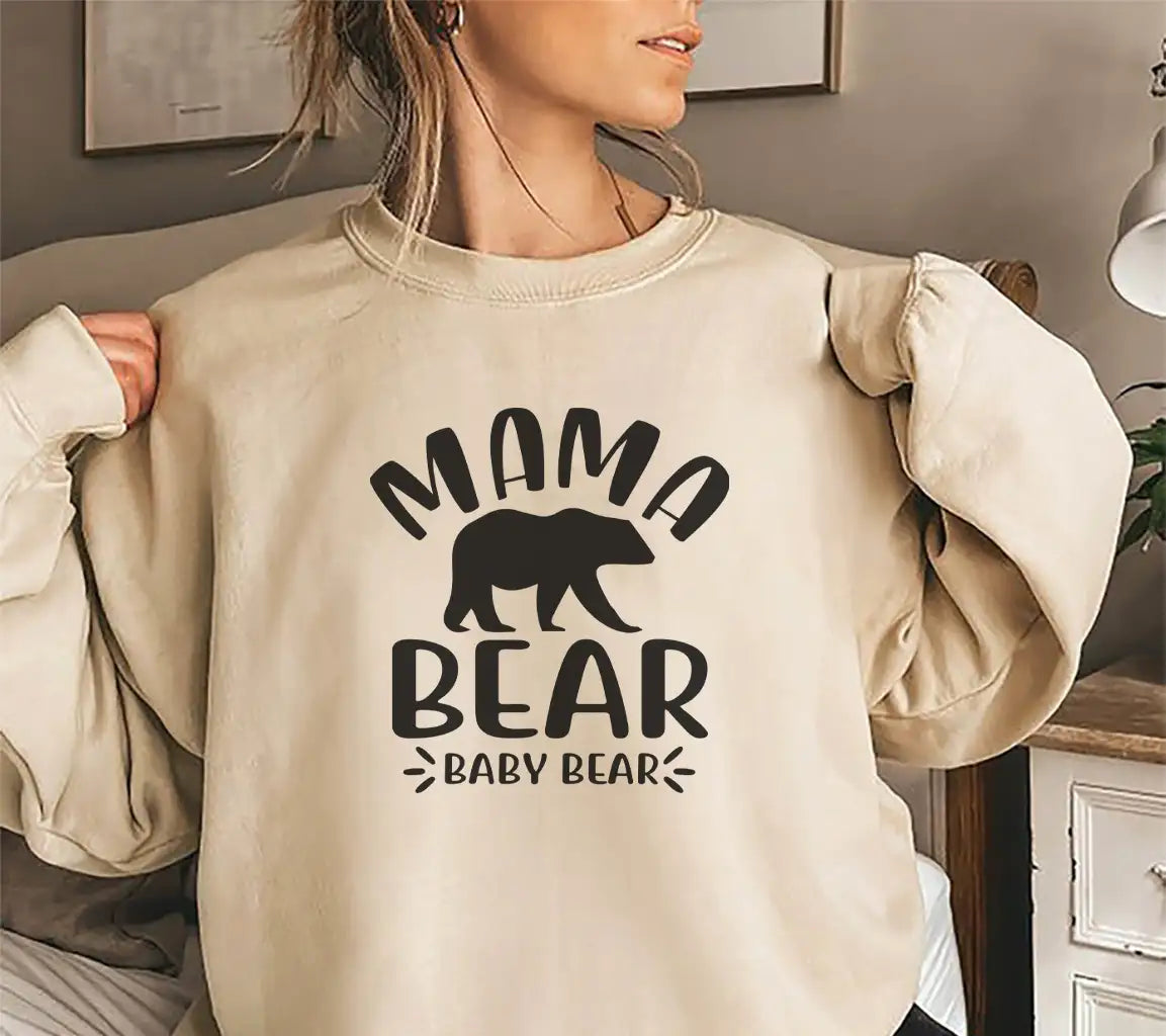 Mama Bear Baby Bear SVG Silhouette SVG