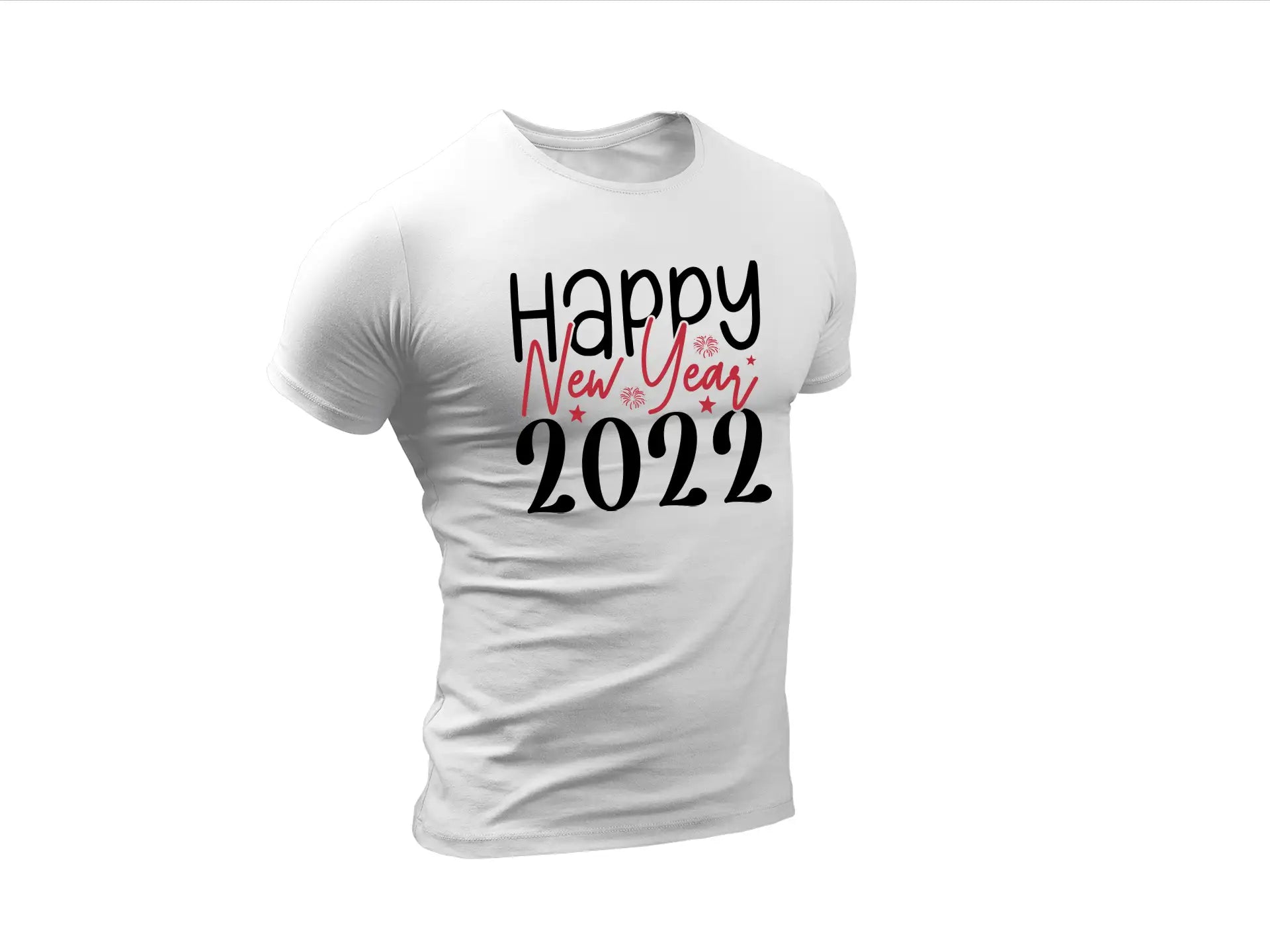 Black & Red Happy New Year 2022 SVG SVG