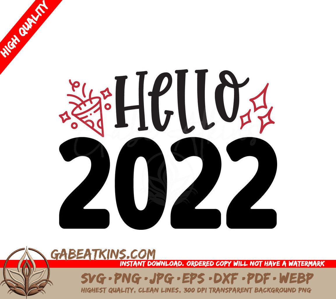 Hello 2022 SVG Design SVG