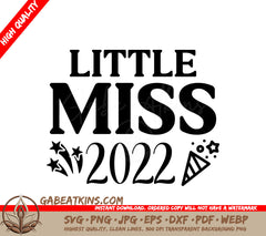 Little Miss 2022 SVG Design SVG