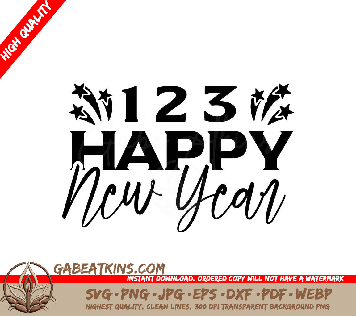  Happy New Year SVG SVG