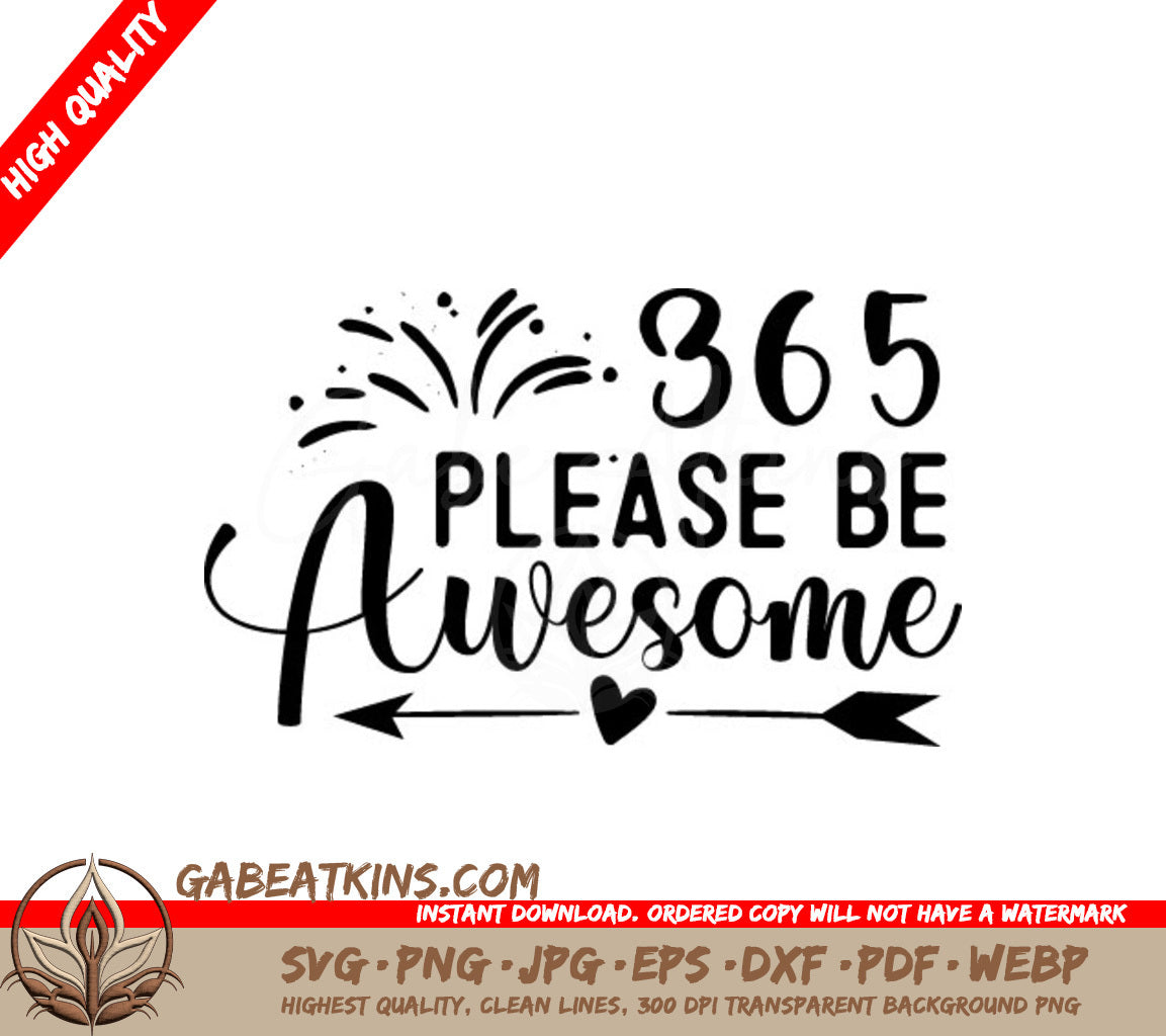 Please Be Awesome SVG SVG