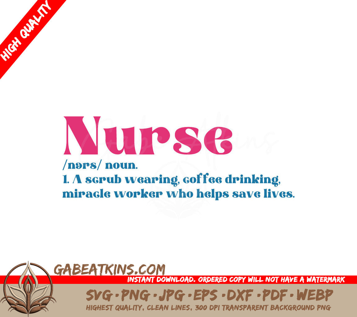 Nurse Miracle Worker SVG Design SVG