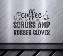 Nurse Coffee Scrubs SVG Design SVG