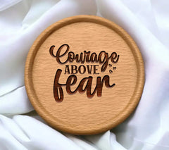 Courage Above Fear SVG Hearts SVG