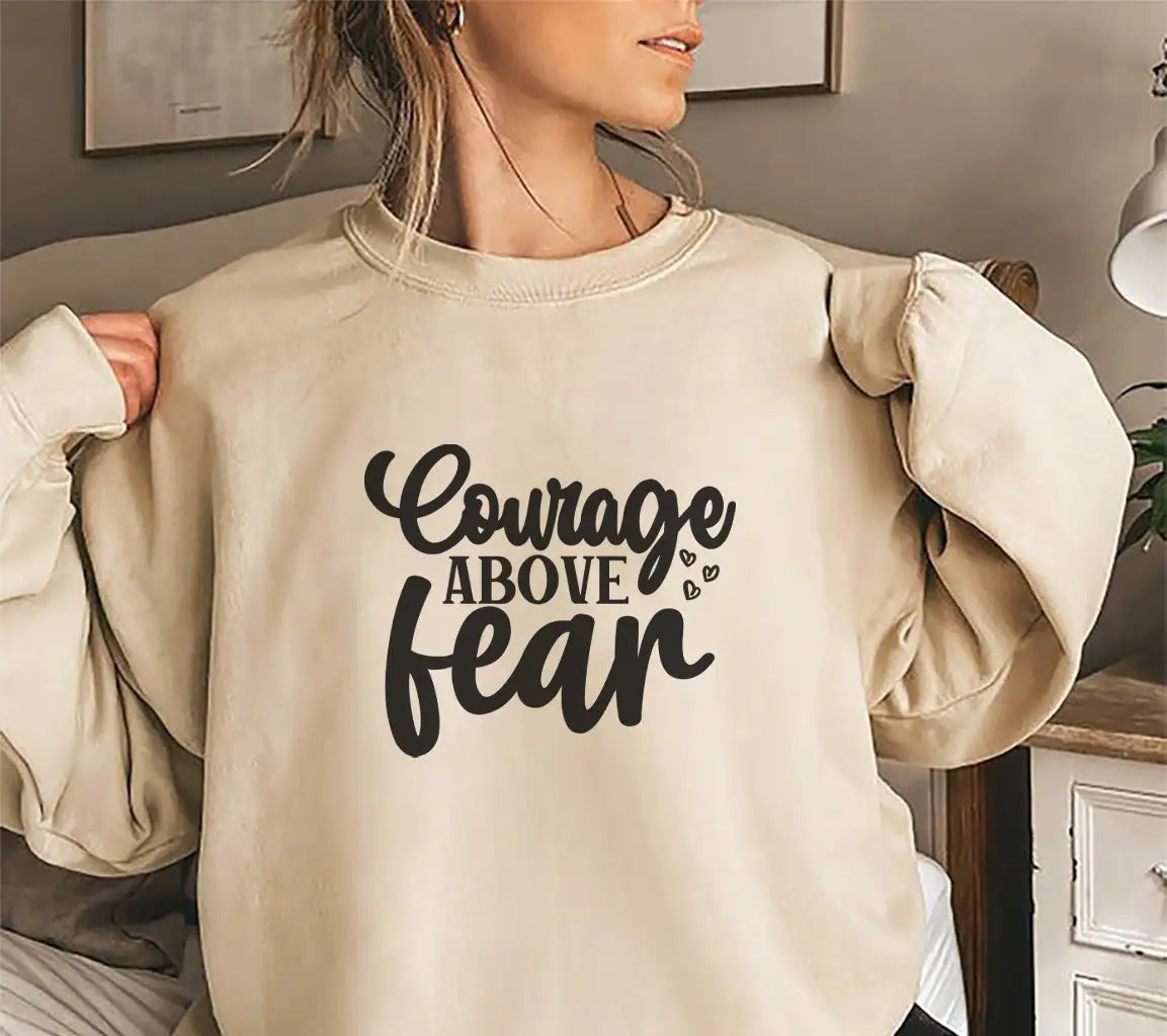 Courage Above Fear SVG Hearts SVG