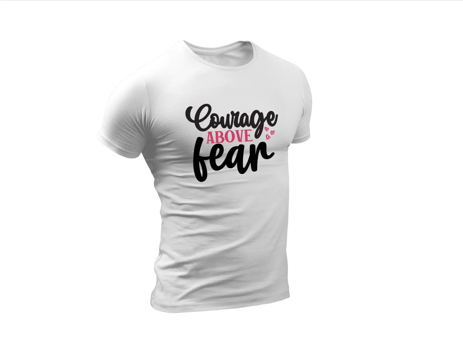 Courage Above Fear SVG Hearts SVG