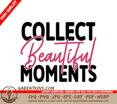 Black & Pink Collect Moments SVG SVG