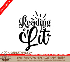  Reading Is Lit SVG SVG