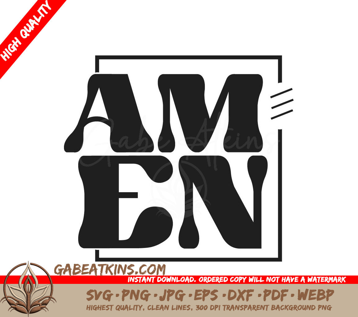 Retro Christian Am En SVG Design SVG