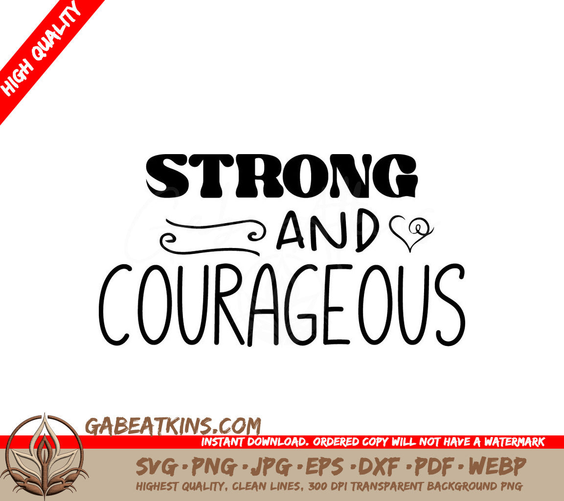  Strong & Courageous SVG SVG