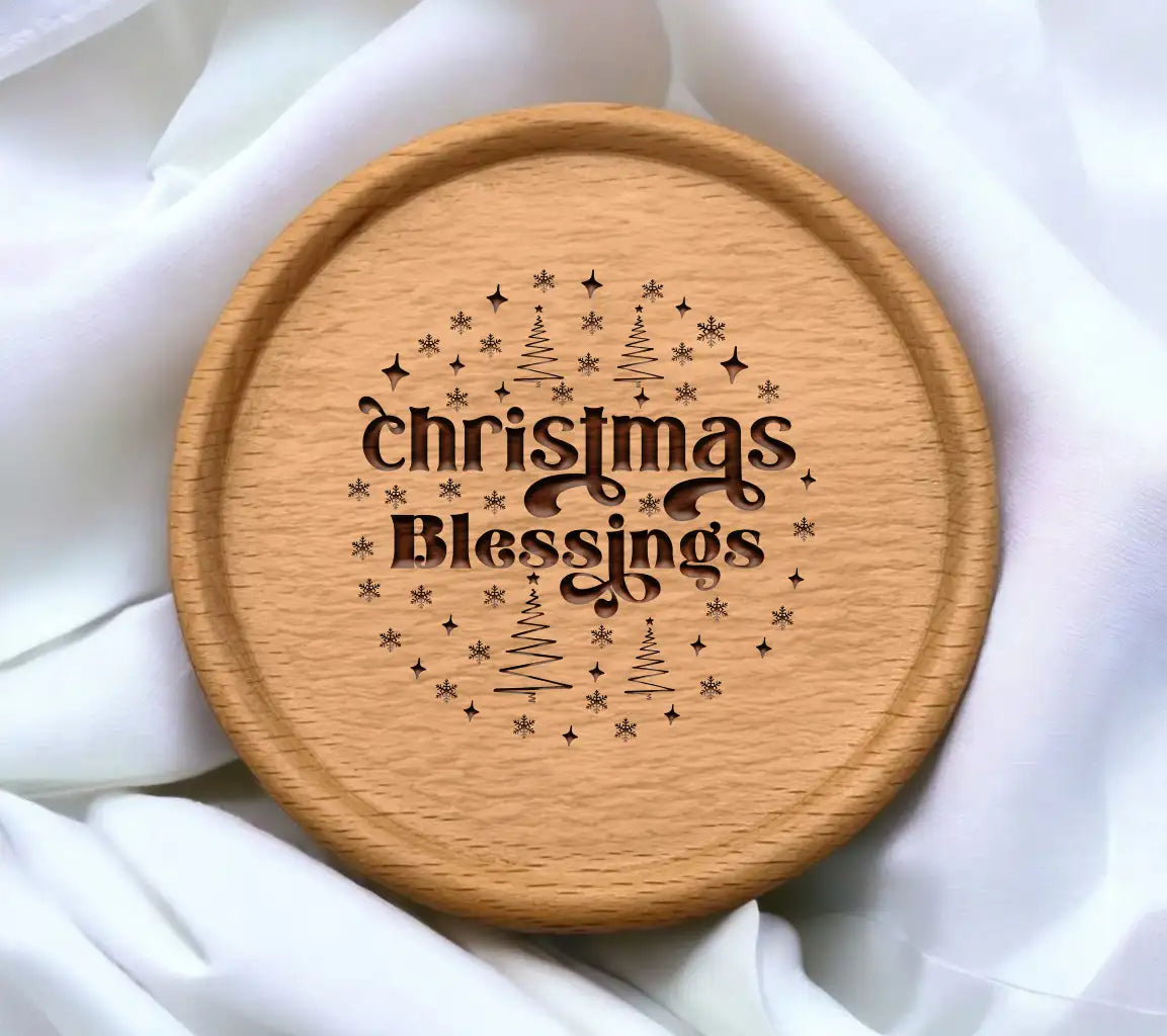 Christmas Blessings SVG Ornament SVG