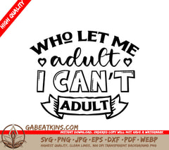 Cant Adult SVG Quote SVG