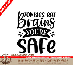 Zombies Eat Brains SVG Design SVG