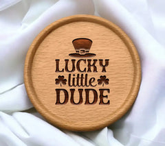 Lucky Little Dude Green Hat SVG SVG