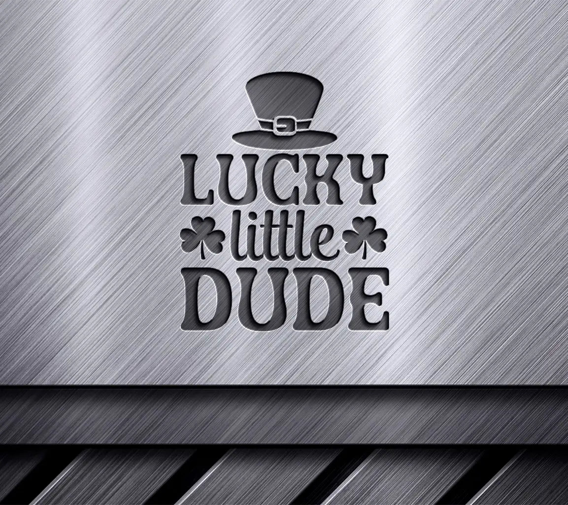 Lucky Little Dude Green Hat SVG SVG