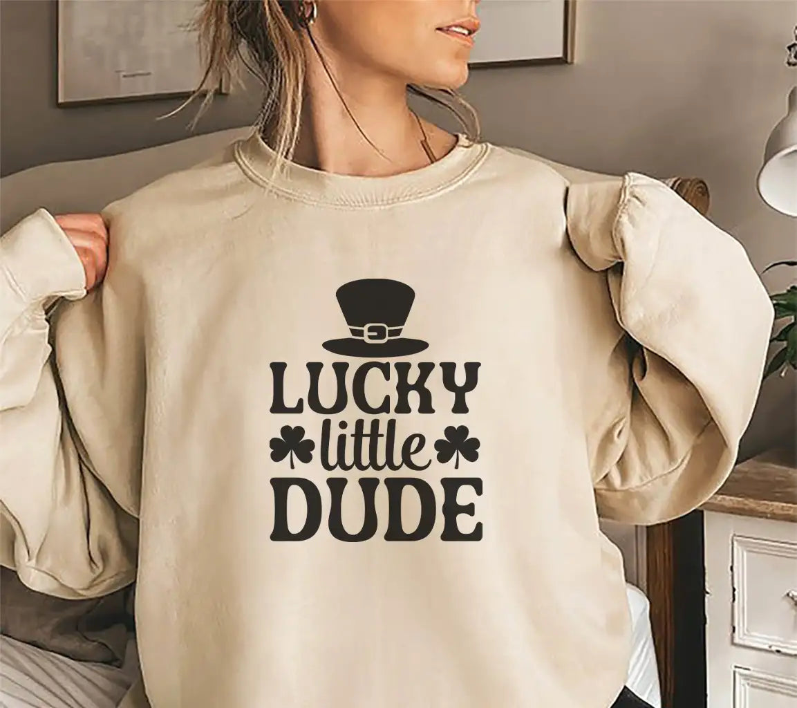 Lucky Little Dude Green Hat SVG SVG