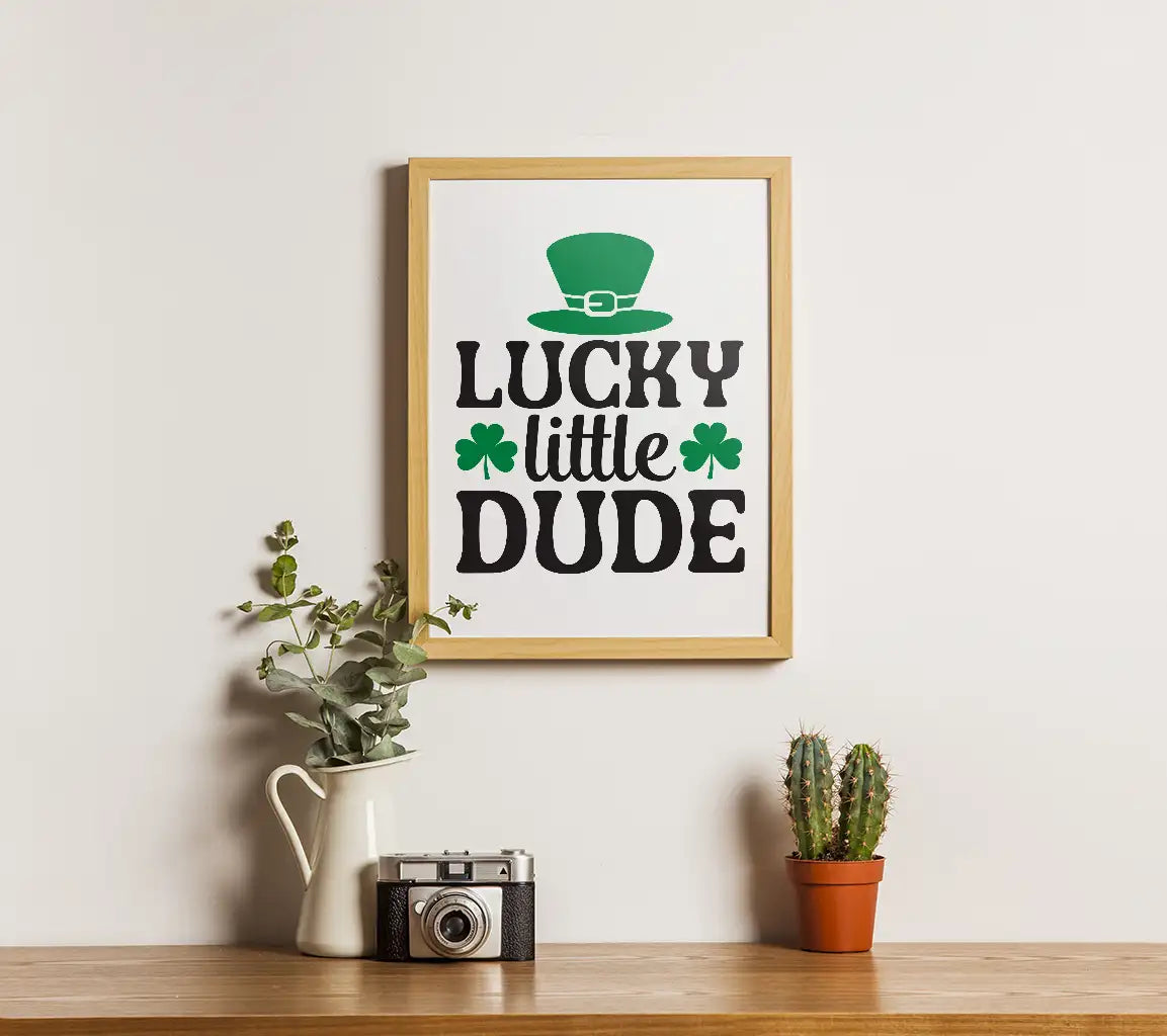 Lucky Little Dude Green Hat SVG SVG