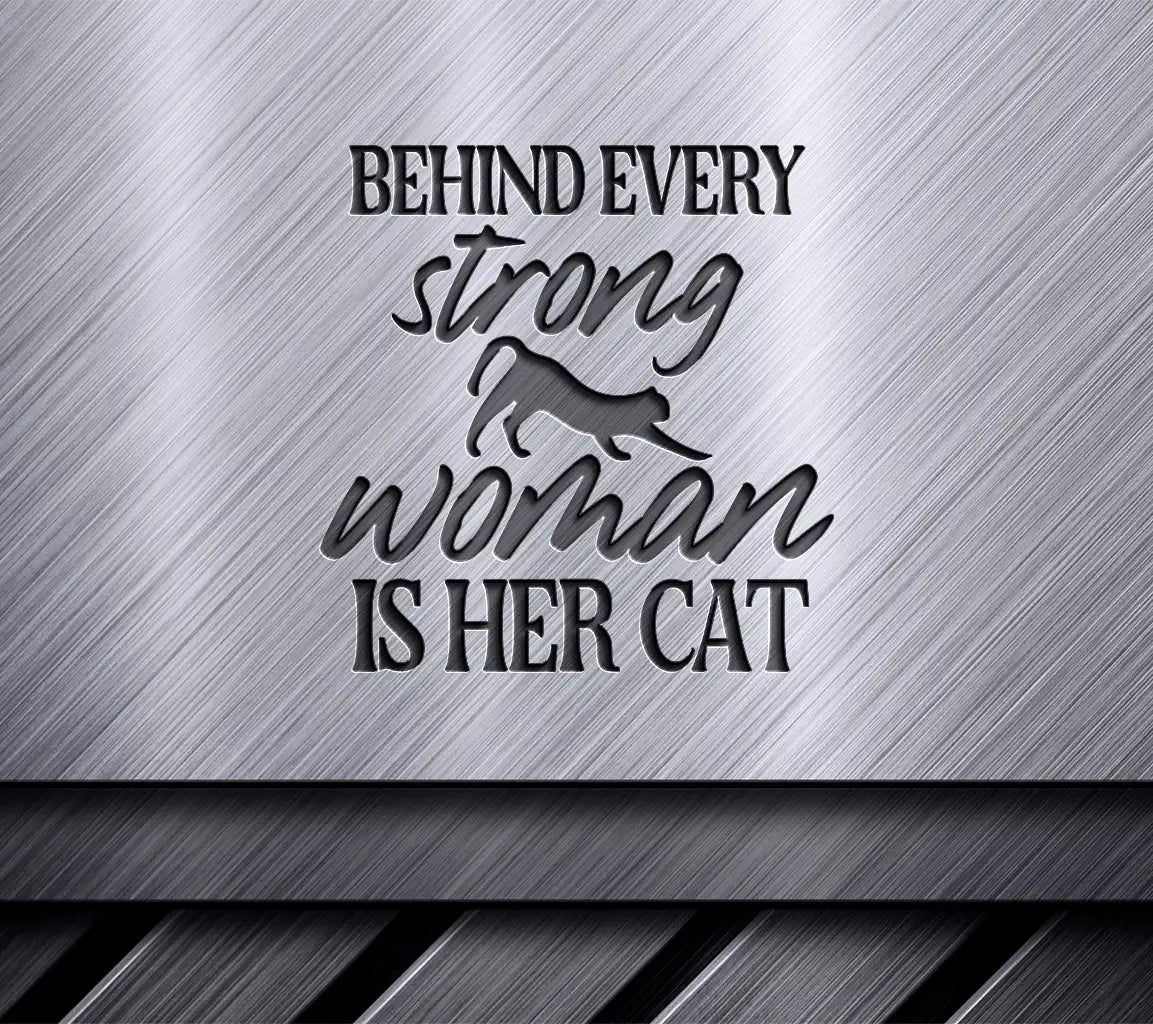 Strong Woman & Cat SVG SVG