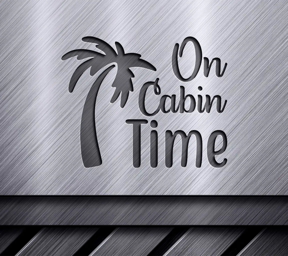 Palm Tree Cabin Time SVG SVG