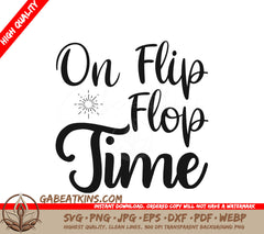 Summer Flip Flop Time SVG SVG