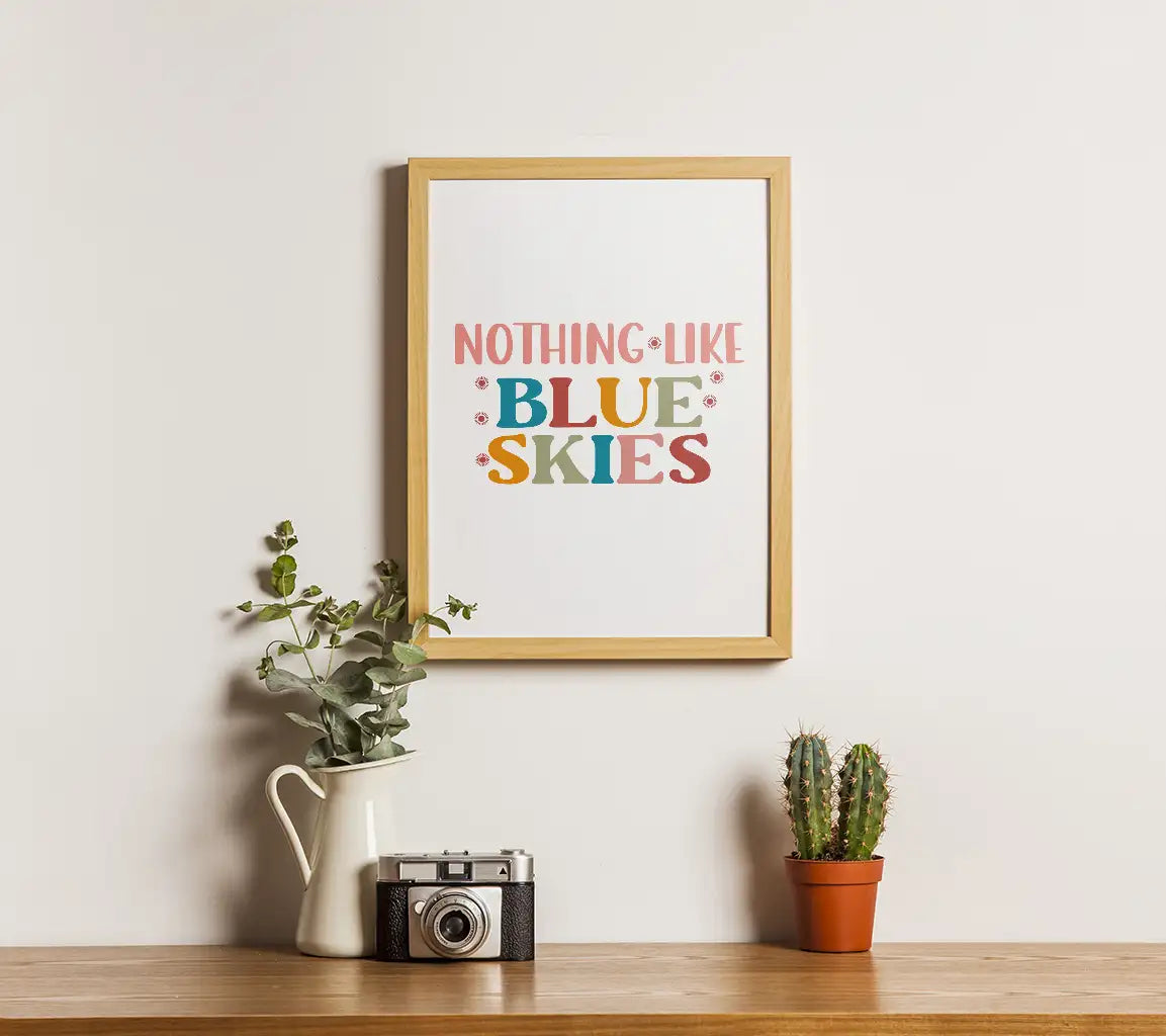 Colorful Nothing Like Blue Skies SVG SVG