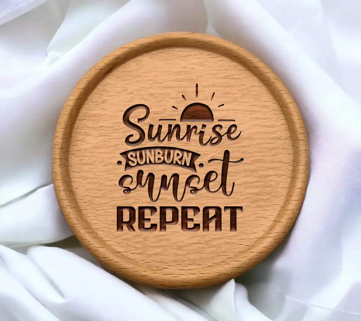 Sunrise Sunburn Sunset Repeat SVG SVG