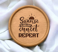 Sunrise Sunburn Sunset Repeat SVG SVG